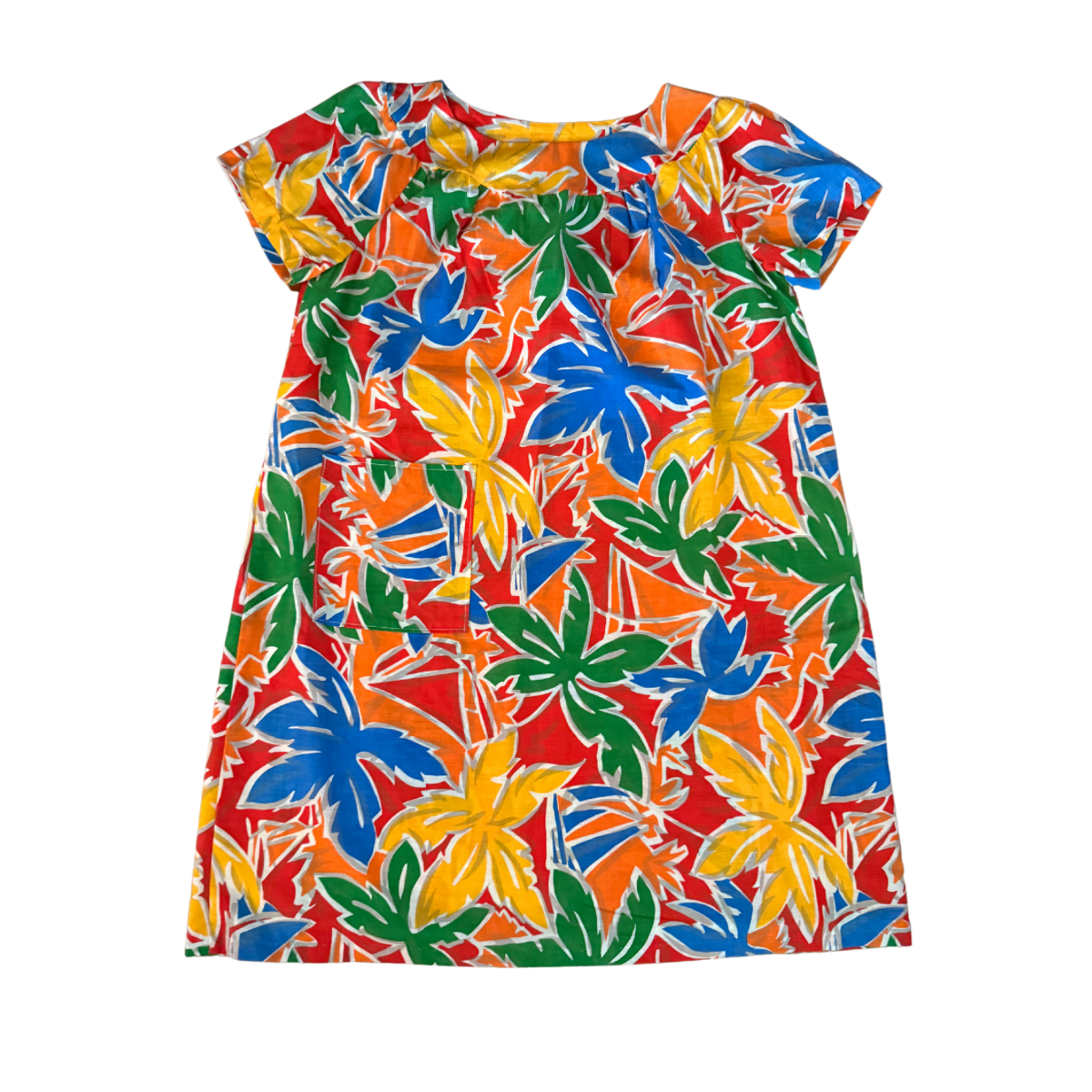 1980s Abstract Tropics Pop Tunic – One-of-a-Kind Vintage Statement