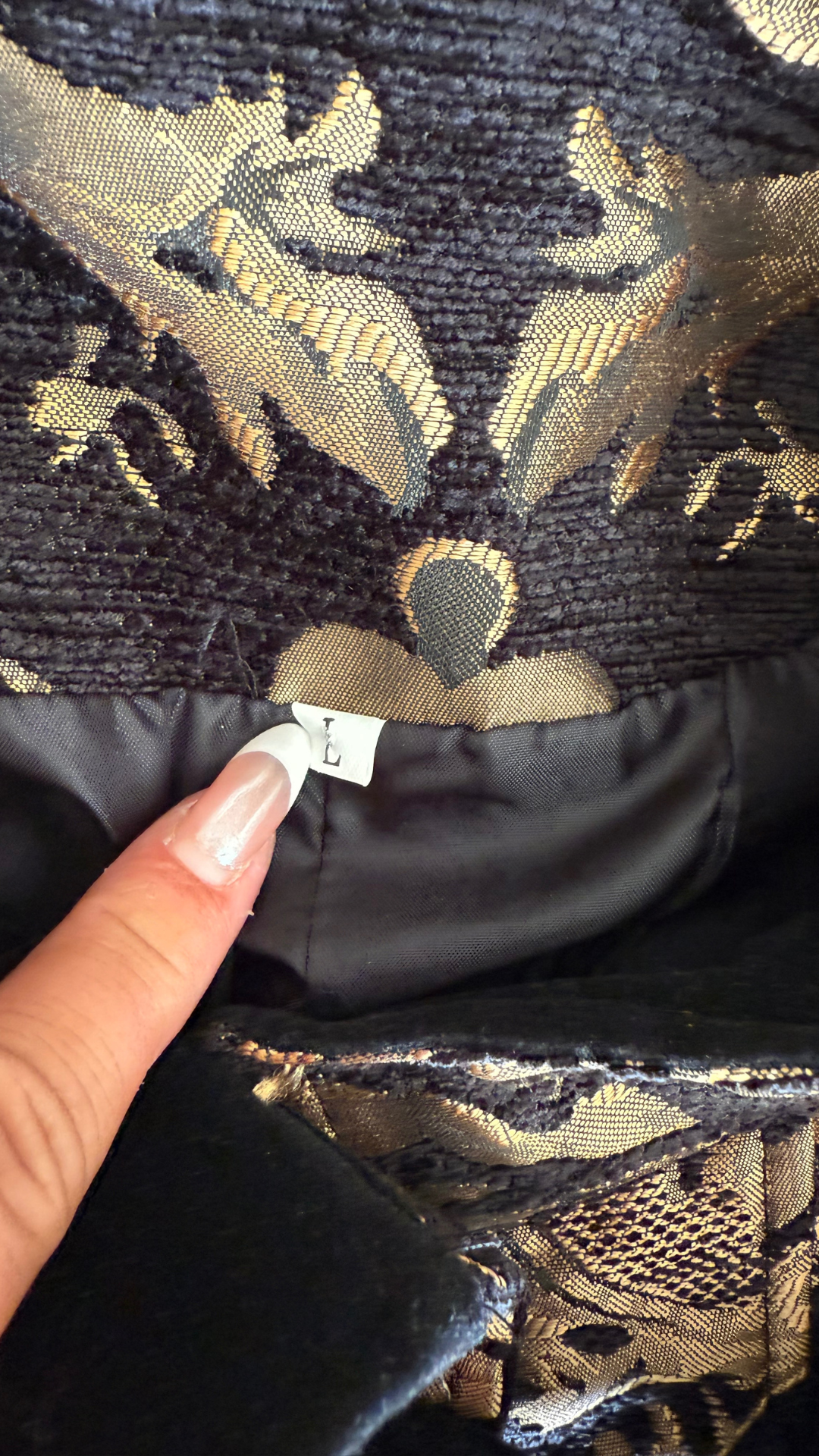 Vintage-80/90s Brocade Maxi Vest Coat