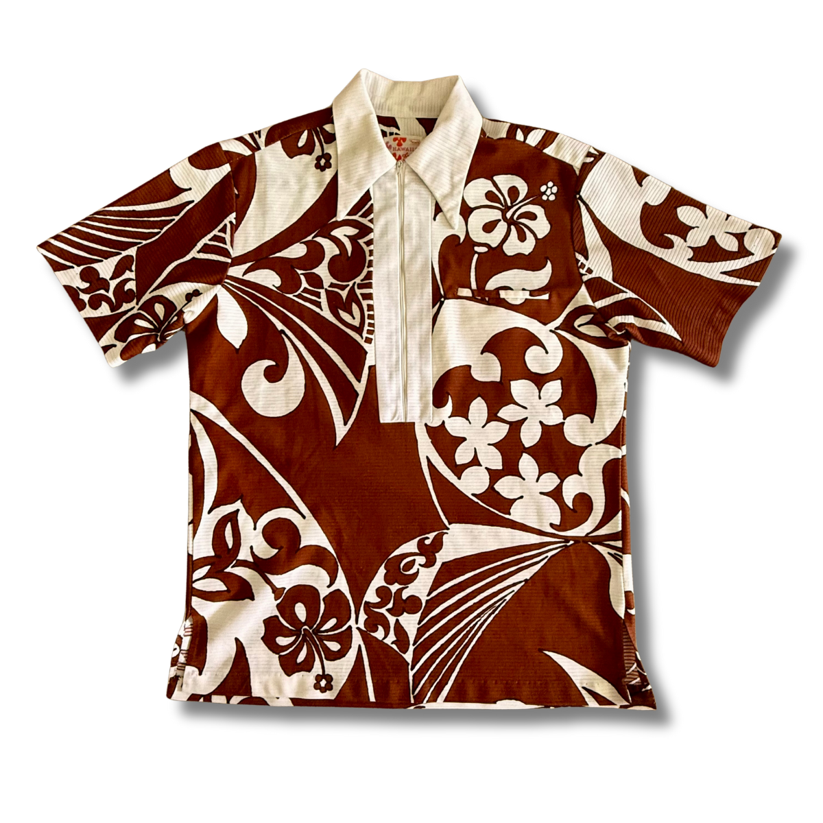 Retro Knit Rare Sears Hawaiian Fashions Aloha Shirt