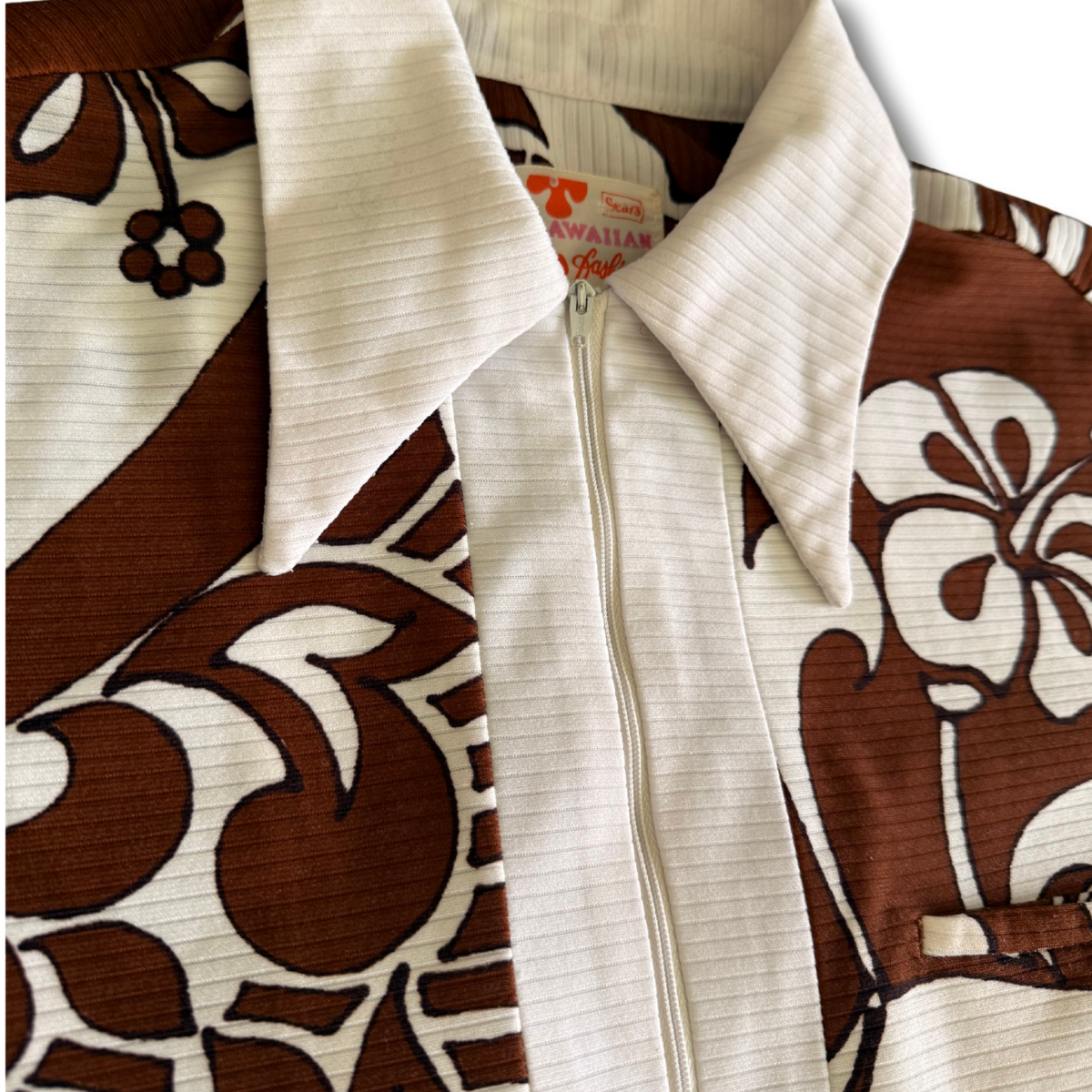 Retro Knit Rare Sears Hawaiian Fashions Aloha Shirt