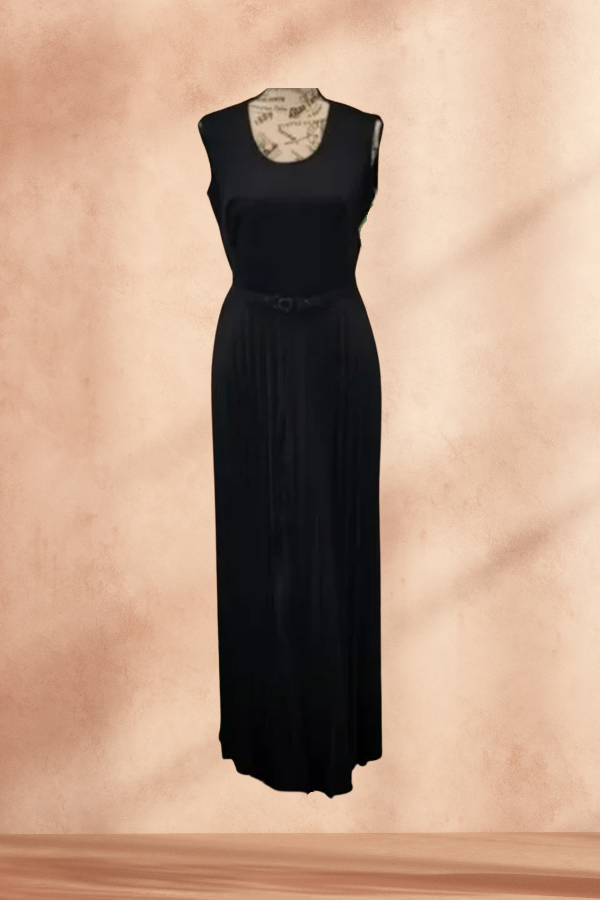1970s Alfred Shaheen Black Pleated Jumpsuit – Deadstock Vintage Elegance