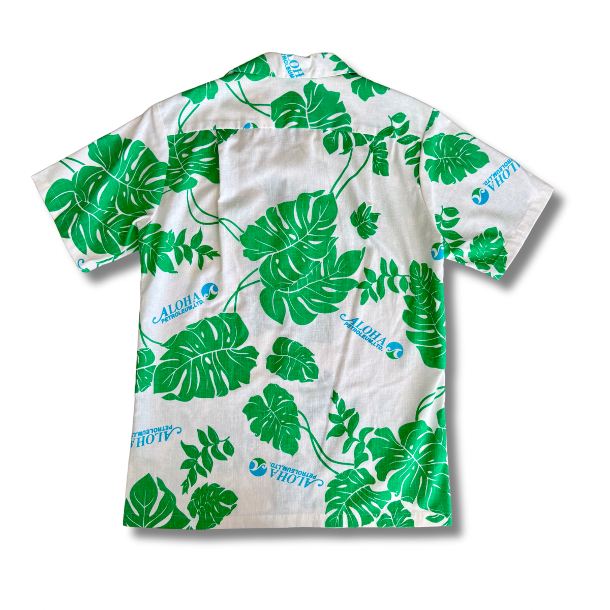 Aloha Petroleum Uniform by Malia Men's Vintage Novelty Aloha Shirt