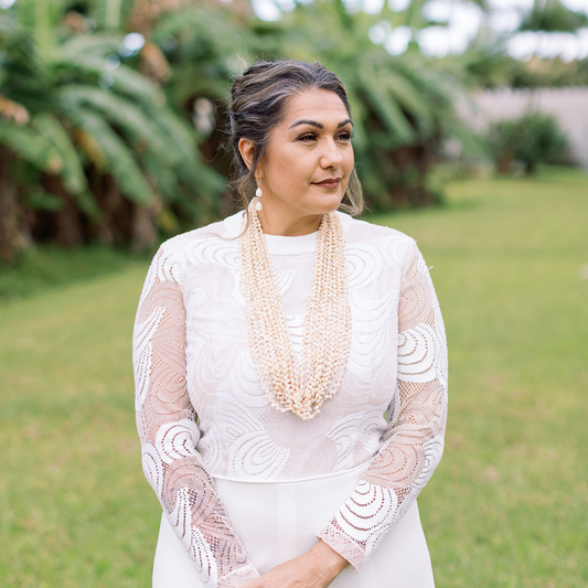 White Lace Gown by Malia