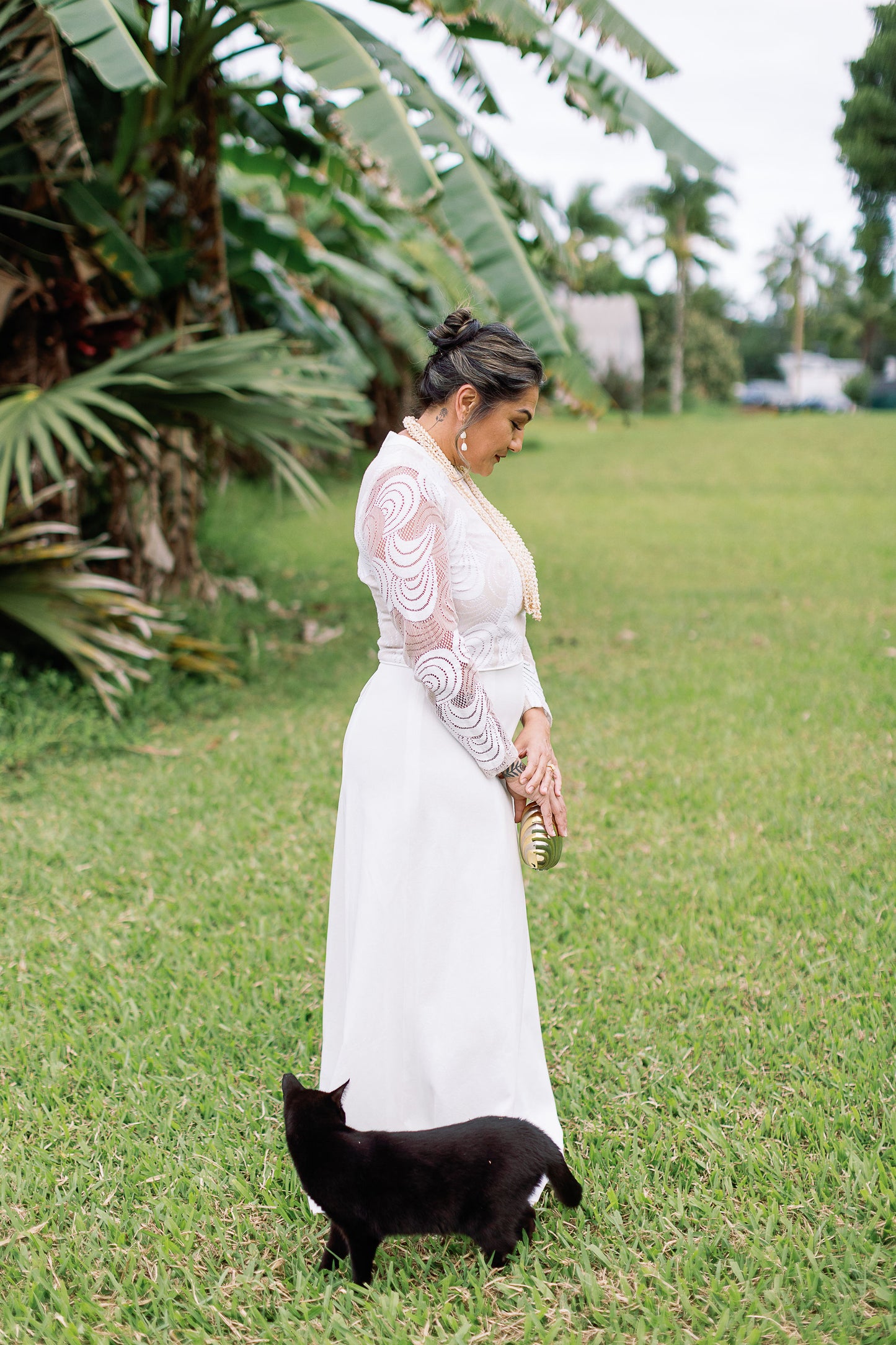 White Lace Gown by Malia