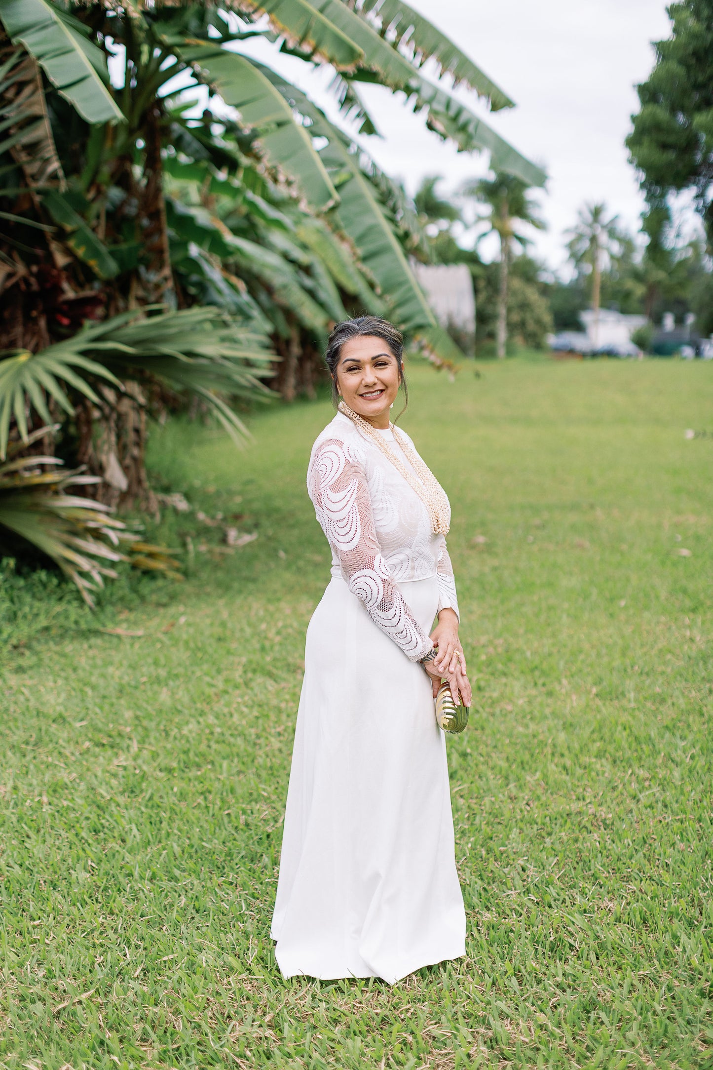 White Lace Gown by Malia