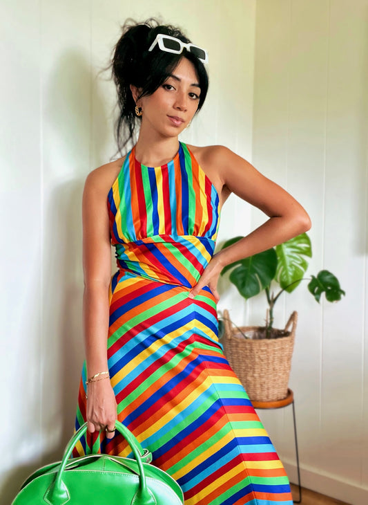 Vtg Rainbow Magic 2pc Skirt Set